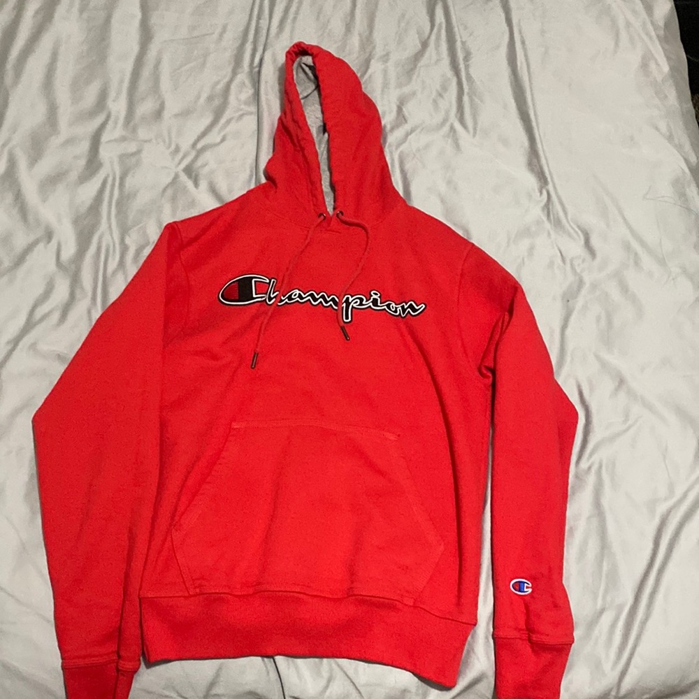 Red Champion Hoodie